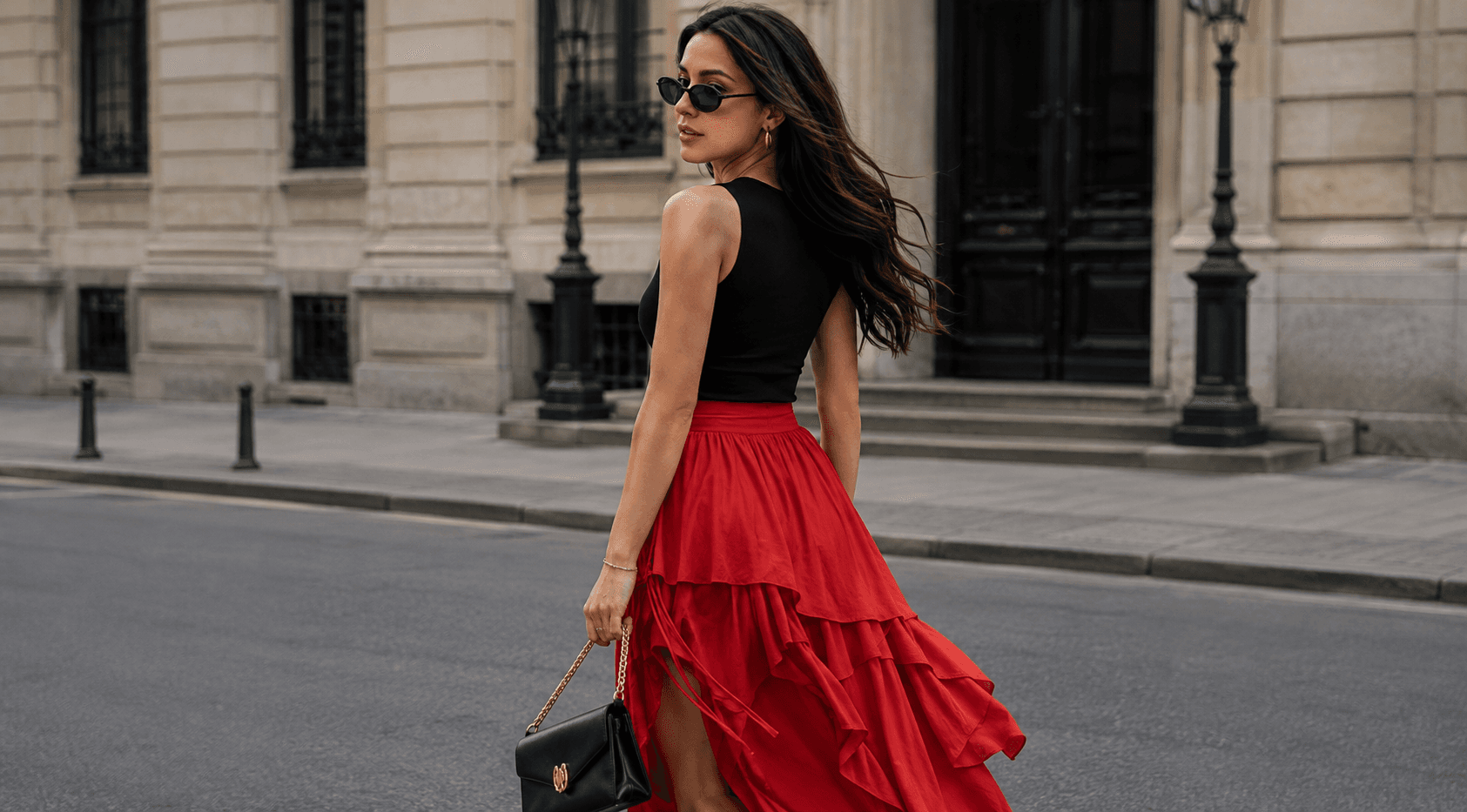How to Style a Red Ninja Darling Skirt Easily